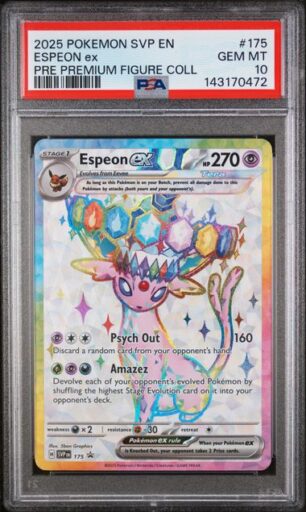 PSA 10 Gem Mint - 2025 Pokemon Black Star Promo Espeon ex #175