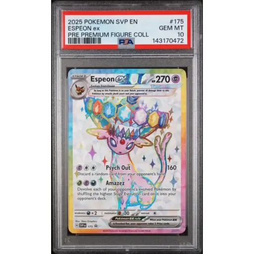 PSA 10 Gem Mint - 2025 Pokemon Black Star Promo Espeon ex #175