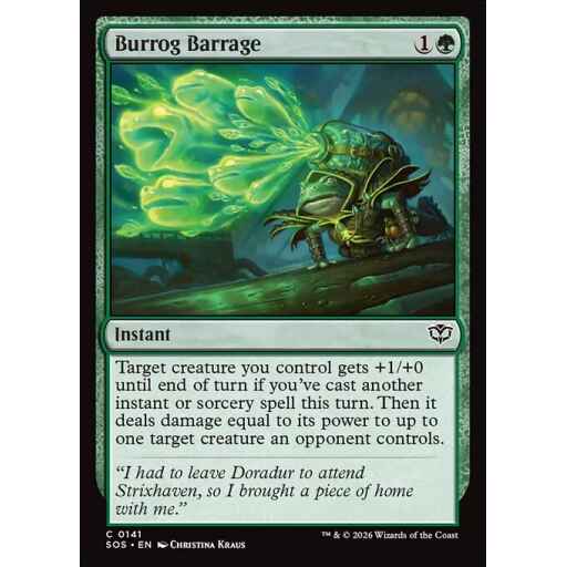 Secrets of Strixhaven - 141 - Burrog Barrage - Common - G - Non-foil (Front)