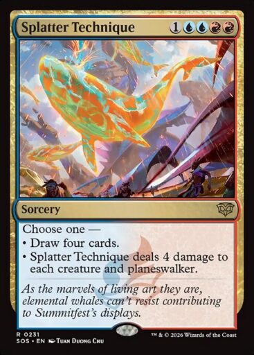 Secrets of Strixhaven - 231 - Splatter Technique - Rare - UR - Non-foil (Front)