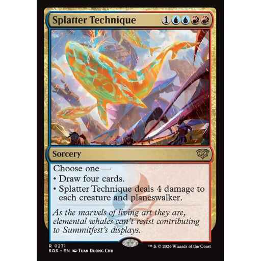 Secrets of Strixhaven - 231 - Splatter Technique - Rare - UR - Non-foil (Front)
