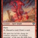 Secrets of Strixhaven - 110 - Charging Strifeknight - Uncommon - R - Non-foil (Front)