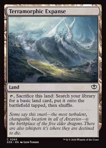 Secrets of Strixhaven - 265 - Terramorphic Expanse - Common - C - Foil (Front)