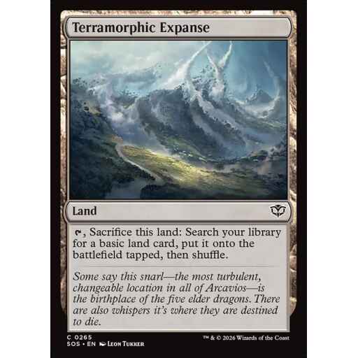 Secrets of Strixhaven - 265 - Terramorphic Expanse - Common - C - Foil (Front)