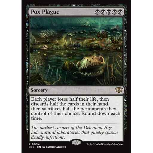 Secrets of Strixhaven - 94 - Pox Plague - Rare - B - Non-foil (Front)