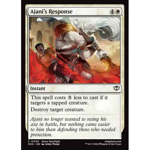 Secrets of Strixhaven - 6 - Ajani's Response - Common - W - Non-foil (Front)