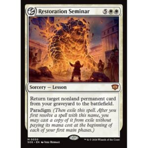 Secrets of Strixhaven - 30 - Restoration Seminar - Mythic - W - Non-foil (Front)