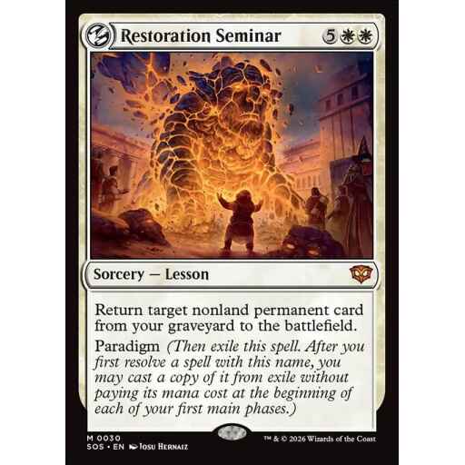 Secrets of Strixhaven - 30 - Restoration Seminar - Mythic - W - Non-foil (Front)