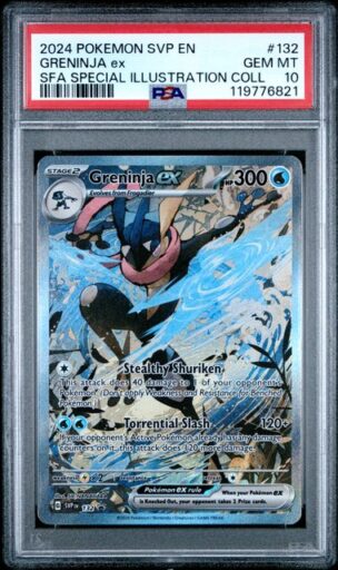 PSA 10 Gem Mint - 2024 Pokemon Black Star Promo Greninja ex #132