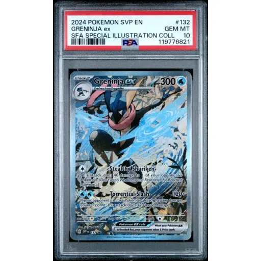 PSA 10 Gem Mint - 2024 Pokemon Black Star Promo Greninja ex #132