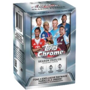 Topps Chrome UEFA Club Competitions Value Box 2025/26
