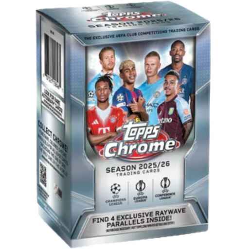 Topps Chrome UEFA Club Competitions Value Box 2025/26