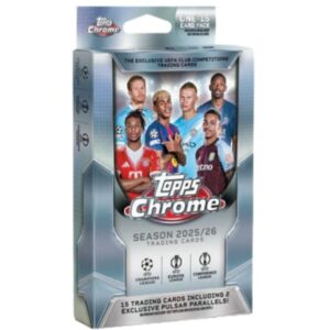 Topps Chrome UEFA Club Competitions Hanger Box 2025/26