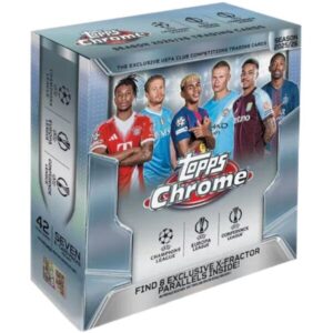 Topps Chrome UEFA Club Competitions Mega Box 2025/26