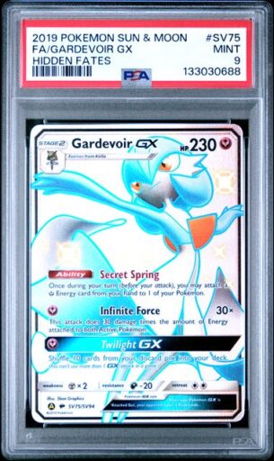 PSA 9 Mint - 2019 Pokemon Hidden Fates Gardevoir GX #SV75