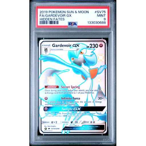 PSA 9 Mint - 2019 Pokemon Hidden Fates Gardevoir GX #SV75
