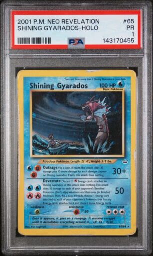 PSA 1 Poor - 2001 Pokemon Neo Revelation Shining Gyarados #65
