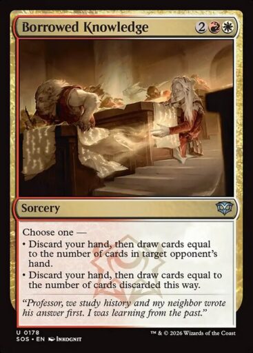 Secrets of Strixhaven - 178 - Borrowed Knowledge - Uncommon - WR - Non-foil (Front)