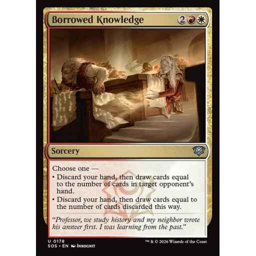 Secrets of Strixhaven - 178 - Borrowed Knowledge - Uncommon - WR - Non-foil (Front)