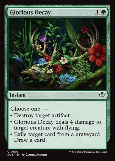 Secrets of Strixhaven - 150 - Glorious Decay - Common - G - Non-foil (Front)