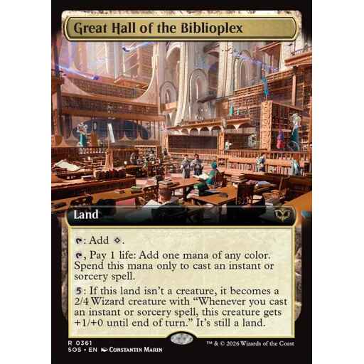 Secrets of Strixhaven - 361 - Great Hall of the Biblioplex - Rare - C - Foil (Front)