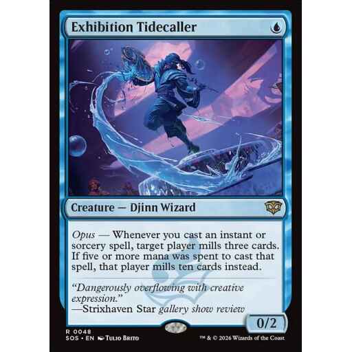 Secrets of Strixhaven - 48 - Exhibition Tidecaller - Rare - U - Non-foil (Front)