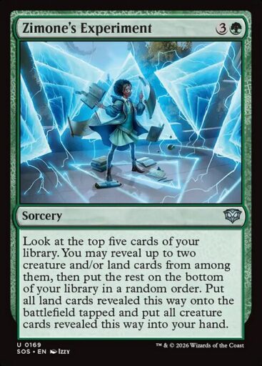 Secrets of Strixhaven - 169 - Zimone's Experiment - Uncommon - G - Non-foil (Front)