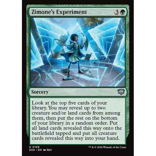 Secrets of Strixhaven - 169 - Zimone's Experiment - Uncommon - G - Non-foil (Front)