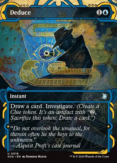 Secrets of Strixhaven Mystical Archive - 16 - Deduce - Uncommon - U - Non-foil (Front)