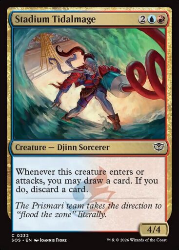Secrets of Strixhaven - 232 - Stadium Tidalmage - Common - UR - Foil (Front)
