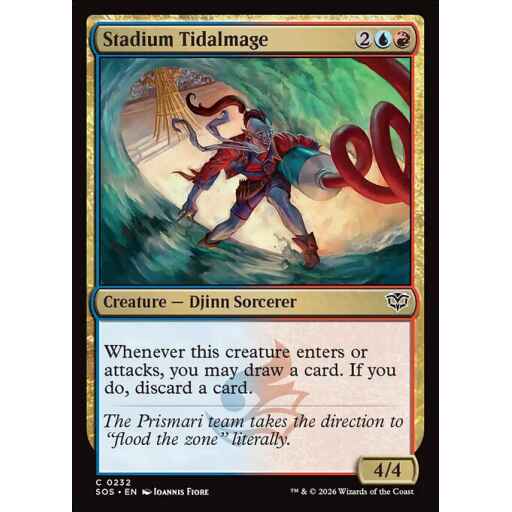 Secrets of Strixhaven - 232 - Stadium Tidalmage - Common - UR - Non-foil (Front)