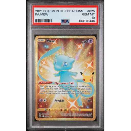 PSA 10 Gem Mint - 2021 Pokemon Celebrations Mew ex #25