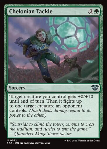 Secrets of Strixhaven - 142 - Chelonian Tackle - Uncommon - G - Non-foil (Front)