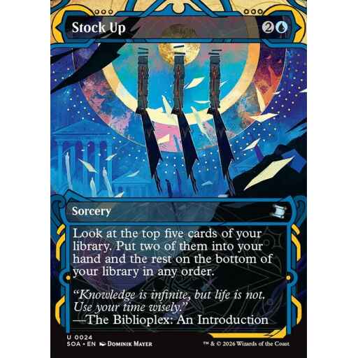 Secrets of Strixhaven Mystical Archive - 24 - Stock Up - Uncommon - U - Non-foil (Front)