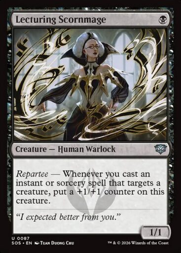 Secrets of Strixhaven - 87 - Lecturing Scornmage - Uncommon - B - Non-foil (Front)