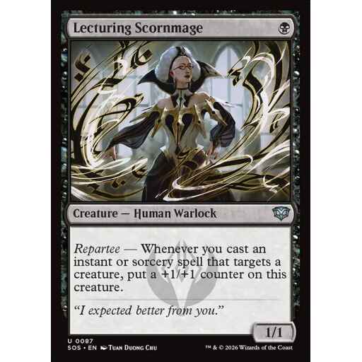 Secrets of Strixhaven - 87 - Lecturing Scornmage - Uncommon - B - Non-foil (Front)