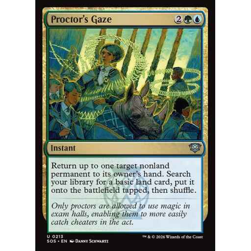 Secrets of Strixhaven - 213 - Proctor's Gaze - Uncommon - UG - Non-foil (Front)