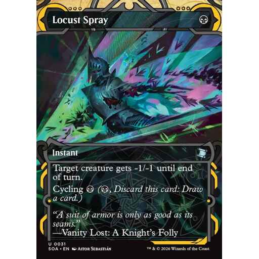Secrets of Strixhaven Mystical Archive - 31 - Locust Spray - Uncommon - B - Non-foil (Front)