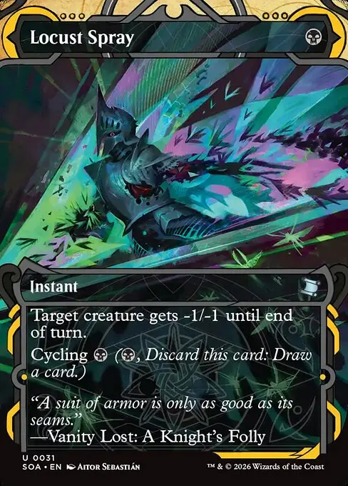 Secrets of Strixhaven Mystical Archive - 31 - Locust Spray - Uncommon - B - Non-foil (Front)