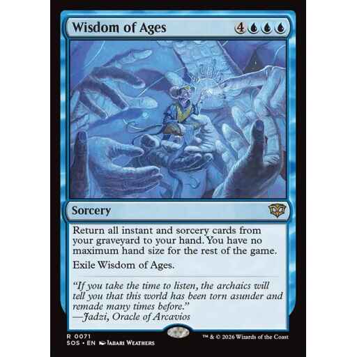 Secrets of Strixhaven - 71 - Wisdom of Ages - Rare - U - Non-foil (Front)