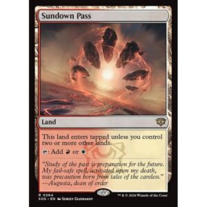 Secrets of Strixhaven - 264 - Sundown Pass - Rare - C - Foil (Front)
