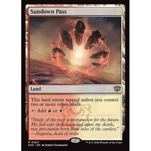 Secrets of Strixhaven - 264 - Sundown Pass - Rare - C - Non-foil (Front)