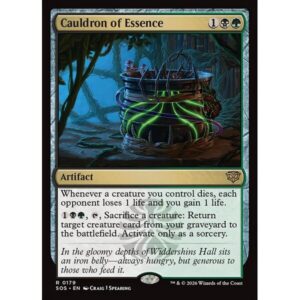 Secrets of Strixhaven - 179 - Cauldron of Essence - Rare - BG - Non-foil (Front)