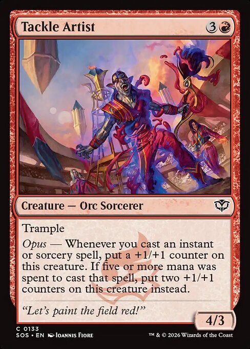 Secrets of Strixhaven - 133 - Tackle Artist - Common - R - Non-foil (Front)
