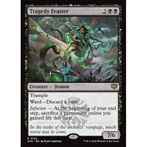 Secrets of Strixhaven - 102 - Tragedy Feaster - Rare - B - Non-foil (Front)