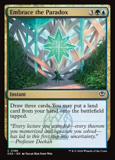 Secrets of Strixhaven - 186 - Embrace the Paradox - Common - UG - Foil (Front)