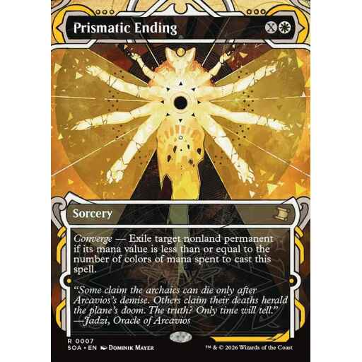 Secrets of Strixhaven Mystical Archive - 7 - Prismatic Ending - Rare - W - Non-foil (Front)
