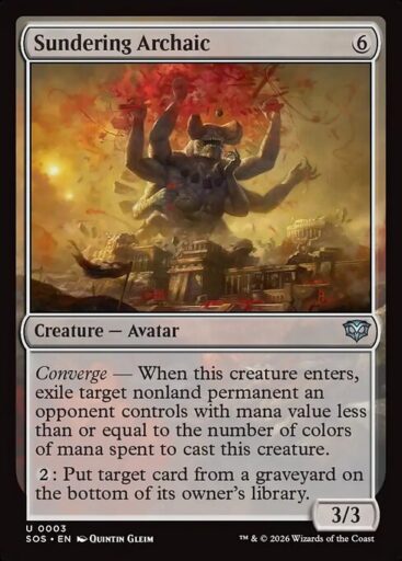 Secrets of Strixhaven - 3 - Sundering Archaic - Uncommon - C - Non-foil (Front)
