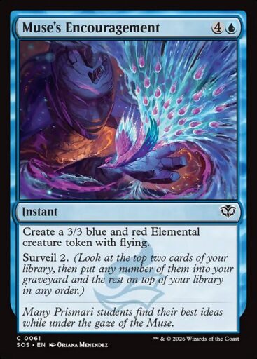 Secrets of Strixhaven - 61 - Muse's Encouragement - Common - U - Non-foil (Front)