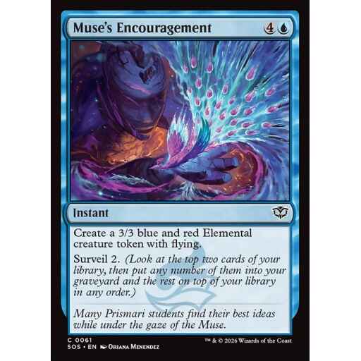 Secrets of Strixhaven - 61 - Muse's Encouragement - Common - U - Non-foil (Front)